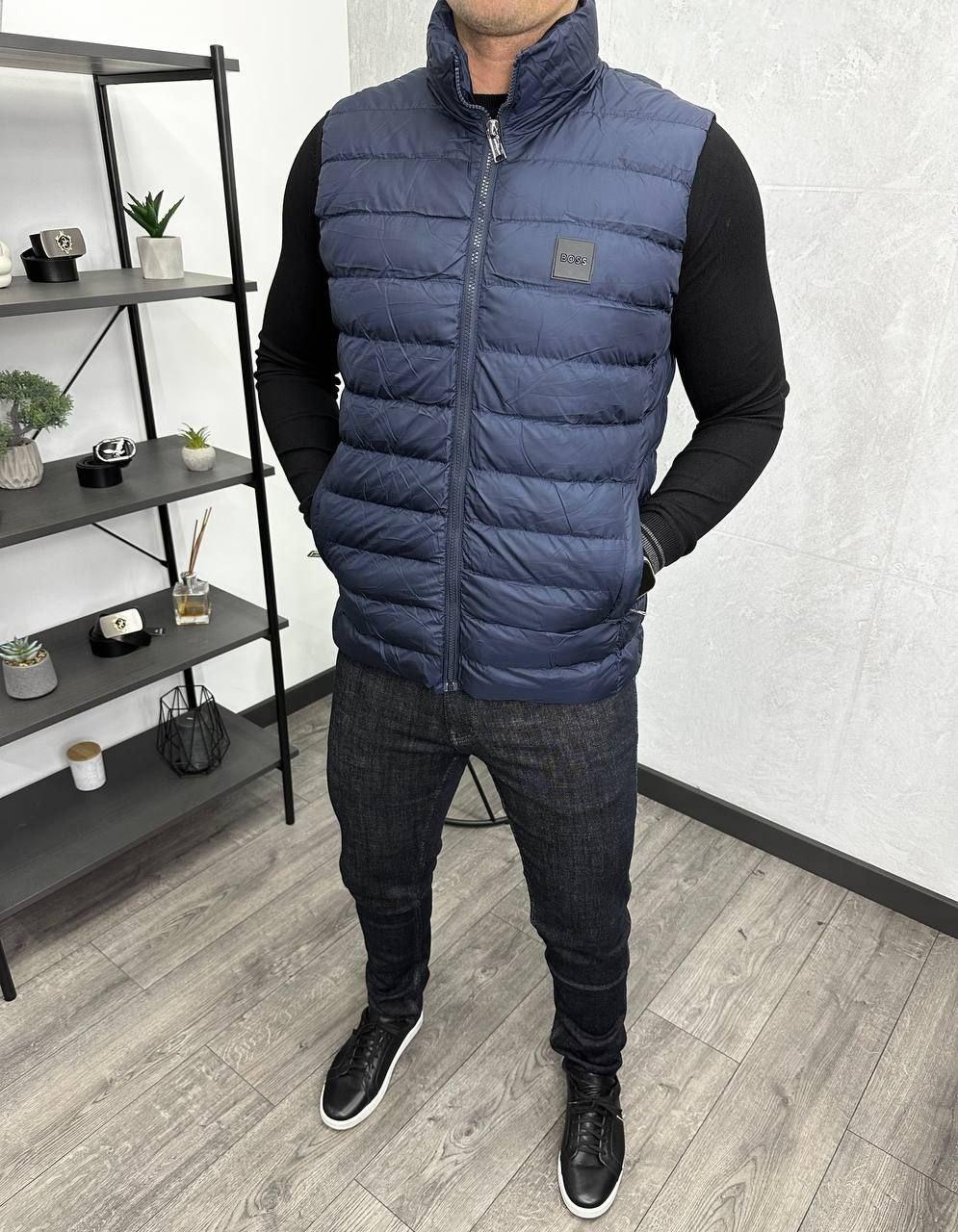 Чоловічий жилет Hugo Boss H3921 синій, фото 1