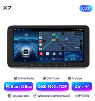 Junsun 4G Android магнітола Junsun Х7 - серії для автомобіля без рамки и продів X7 6 ГБ ОЗП + 128 4G