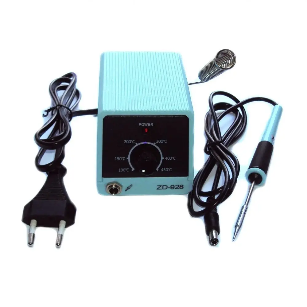 Мікропаяльна станція для SMD Zhongdi ZD-928, 10W, 100...450 °C, фото 1