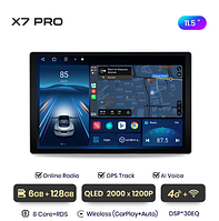 Junsun 4G Android магнітола Junsun Х7 - серії для автомобіля без рамки и продів X7 Pro 6 ГБ ОЗП + 128 4G