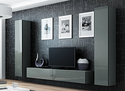 Сучасна стінка у вітальню, в зал Vigo 4 Cama Mebel з системою push-click 180/260/42 см