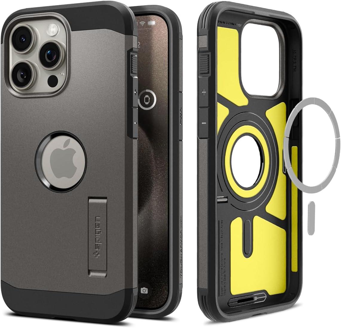 Чохол Spigen Tough Armor Mag MagSafe Gunmetal для iPhone 15 Pro ACS06732