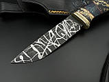 Ексклюзивний ніж ручної роботи «Месник #1» з піхвами зі шкіри N690/61 HRC., фото 2