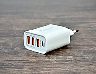 Зарядное устройство WX-55 PowerCharge 20W (PD20) USB Type-C White Быстрая зарядка