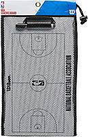 Доска тренерская баскетбольная тактическая Wilson NBA Basketball Coaches Clipboar 46,5 х 25,5 см (WTBA9002NBA)