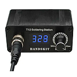 Мікропаяльна станція HandsKit T12C LED з жалом-нагрівачем, 72 W, 200-450 °C, з блоком живлення, фото 2