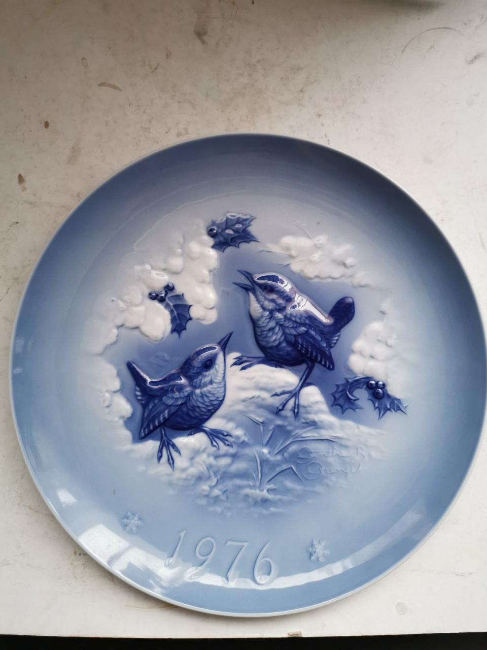 Колекційна, Фарфорова тарілка Снігері1976, фото 1