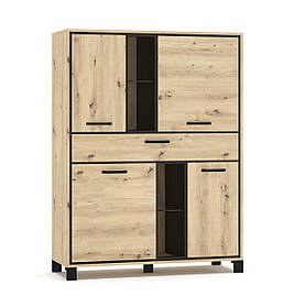 Комод 4Д1Ш Велс Артісан/Венге (Меблі Сервіс)