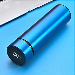 Термос сенсорний з LED індикатором температури 500 ml, Синій / Термос із нержавіючої сталі