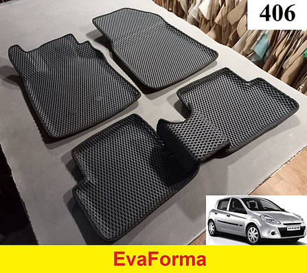 3D килимки EvaForma на Renault Clio 3 '05-12, 3D килимки EVA, фото 2