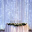 Гірлянда на вікно Водоспад 3х2 м, 100 LED, 220V Біла / Світлодіодна гірлянда штора / Гірлянда на ялинку, фото 9
