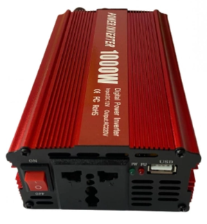 Перетворювач напруги TBE Power inverter 12 В 220 В (1000 Вт), фото 1