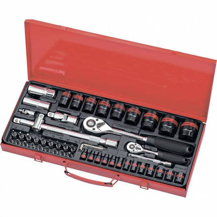 Набір слюсарно-монтажний з квадратами MTX MASTER 135859 (1/4", 1/2", 53 предмети), фото 1