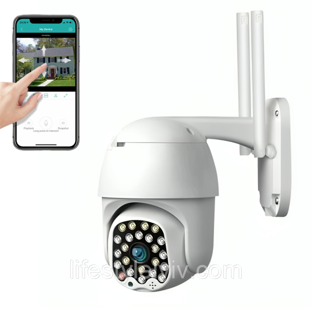 Вулична Wifi камера відеоспостереження CAMERA CAD 555G, 2Мp, 1080p / Поворотна IP камера з віддаленим доступом