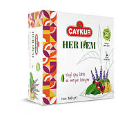 Зеленый травяной чай в пакетиках Caykur Herdem Mixed Herbal Tea натуральный 160 гр 100 шт