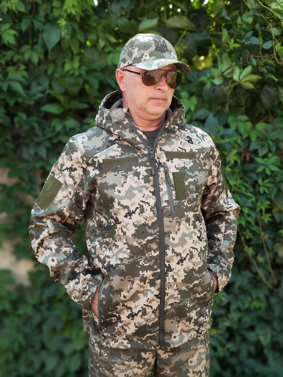 Куртка тактична утеплена Піксель / Ріп-стоп Мікрофліс, фото 1