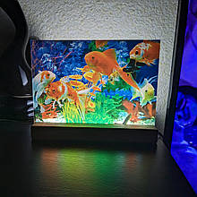 Світильник нічник з надрукованою картинкою Акваріум acr-uf000021