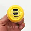 ФМ модулятор 3в1 Ароматизатор освіжувач USB, 12V, 899, Жовтий / Трансмітер в машину, фото 6