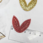 Патчі "Вушка" м'які глітерні,  35×30 мм, фото 3