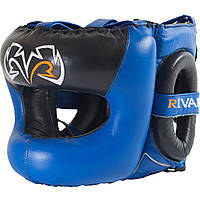 Боксерский шлем с пластиковым бампером RIVAL RHGFS3 Синий, S/M