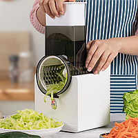 Багатофункціональна овочерізка електрична 3в1, Vegetable cutter / Кухонна слайсер - терка для овочів