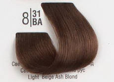 Фарба для волосся SpaMaster Болгарія-Франція Професійна фарба для волосся 100 МЛ 8/31BA Світлий холодний бежевий блонд SPA Cream Color Професійний барвник для волосся