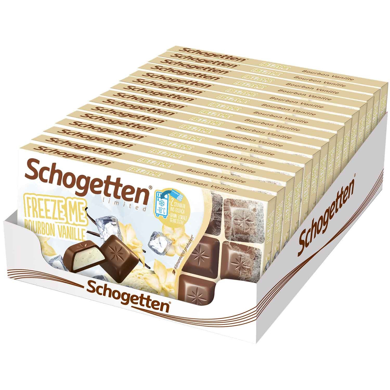 Шоколад Молочний Schogetten Шогеттен Ванільний Бурбон Bourbon Vanilla 100 г Німеччина (15 шт./1 ящ)