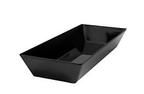 Блюдо прямокутне з меламіну, 49.7×19.3×7.5 см, чорне