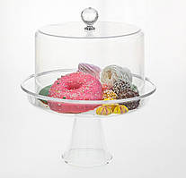Підставка для торта з кришкою акрил 35.5 x 30.5 см