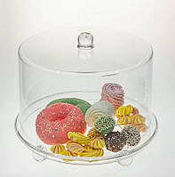 Підставка для торта з кришкою акрил 34×28 см