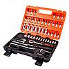 Набір інструментів 53 предмета в кейсі / Набір торцевих головок та біт з тріскачкою / Набір біт, фото 10