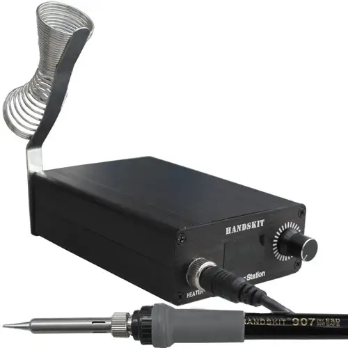 Мікропаяльна станція HandsKit T936 OLed, 100-500 °C, 24 V, підставка під паяльник, фото 1