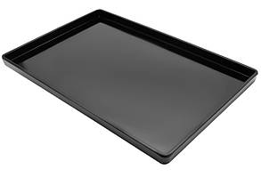 Піднос з меламіну 403 × 270 × 20 мм, чорний