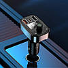 Автомобільний FM-трансмітер XO BCC06, 2хUSB + USB-C / ФМ модулятор з дисплеєм та швидкою зарядкою, фото 9