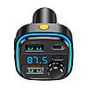 FM модулятор 2хUSB/Type-C, XO BCC08, з дисплеєм / Автомобільний FM трансмітер з Bluetooth та швидкою зарядкою, фото 8