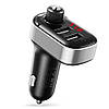FM-трансмітер 2хUSB, XO BCC10, з дисплеєм / Автомобільний FM-модулятор з Bluetooth / Модулятор в машину, фото 4