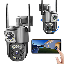 Вулична IP камера спостереження SC03 V380pro / Поворотна камера відеоспостереження