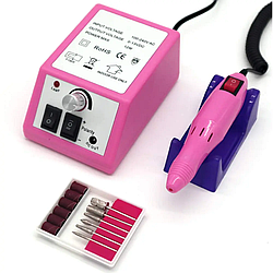 Фрезер для манікюру Beauty nail DM-14, 20000 об/хв + насадки / Апарат для манікюру та педикюру