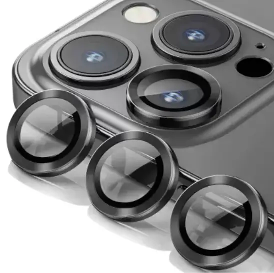 Захисне скло на камеру CDK Lens Metal Ring Eagle Eye для Apple iPhone 12 Pro (015724) (black)