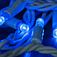 Вулична гірлянда нитка на 10 м, 100LED + з'єднувач, Xmas, Синя / Новорічна гірлянда для вулиці, фото 9
