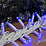 Вулична гірлянда нитка на 10 м, 100LED + з'єднувач, Xmas, Синя / Новорічна гірлянда для вулиці, фото 10