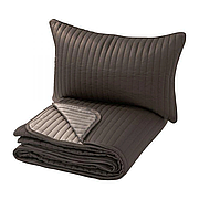 Покривало та чохол на подушку IKEA KARIT коричневий 102.902.59