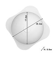 Силіконова форма для торта напівсфера (d= 17.6 см, h= 8.8 см)