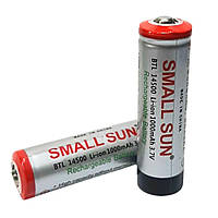 Аккумуляторная батарейка 1000 mAh, 3,7V Small Sun / Литий ионный аккумулятор 14500 / Перезаряжаемая батарея