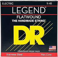 Cтруны для электрогитары Dr Strings LEGEND FLATWOUND ELECTRIC - MEDIUM LIGHT (11-48)