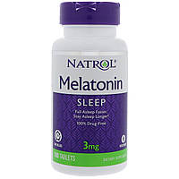 Мелатонин, Natrol, Melatonin TR, 3 мг, 100 таблеток (1301) MD, код: 1535326