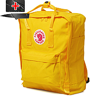 Рюкзак Fjallraven Kanken Classic жовтий. Повсякденний міської водонепроникний рюкзак Канкен ()