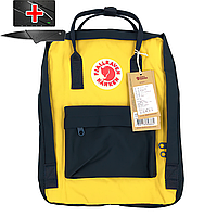 Рюкзак Fjallraven Kanken Classic желтый. Повседневный городской водонепроницаемый рюкзак Канкен ()