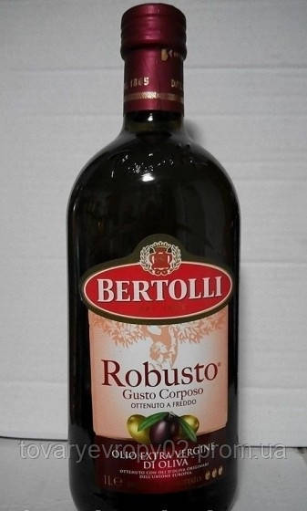 Масло оливковое Bertolli Robusto Extra Vergine 1000 мл - фото 2 - id-p354496920