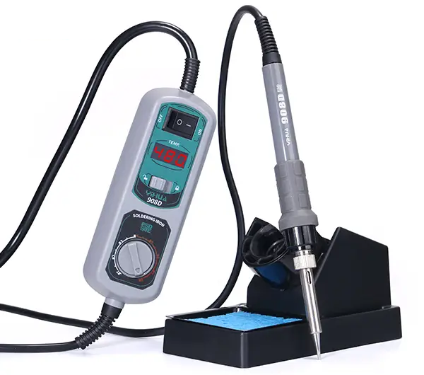 Паяльна станція портативна YIHUA 908D з дисплеєм, 18 W (Max:130W), 90-480 °C, фото 1